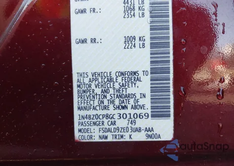 2016 Nissan Leaf Sv from USA, damaged, VIN 1N4BZ0CP8GC301069